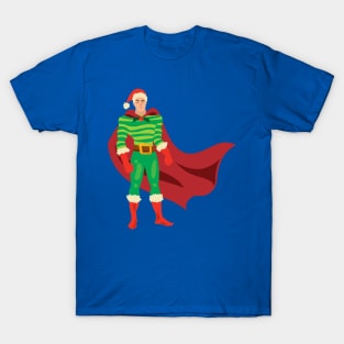 Christmas Superhero man T-Shirt